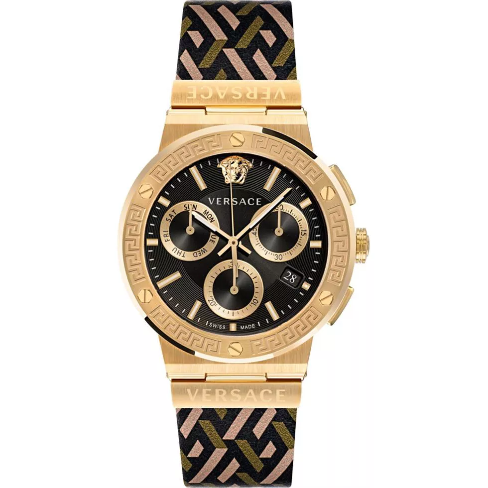 Versace Greca Logo Monogram Watch 43mm