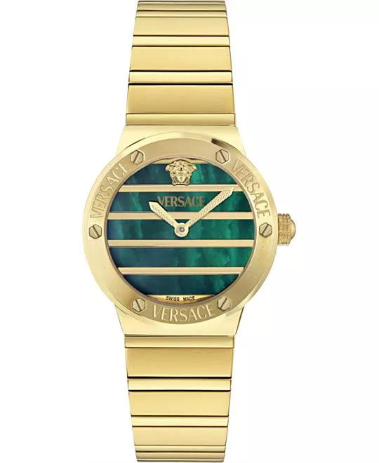 Versace Greca Logo Pearl Bracelet Watch 33mm