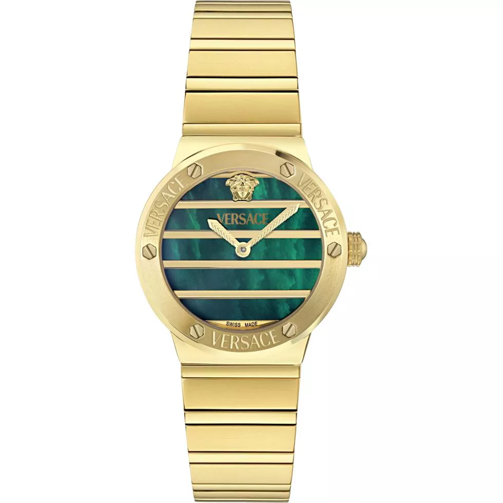 Versace Greca Logo Pearl Bracelet Watch 33mm
