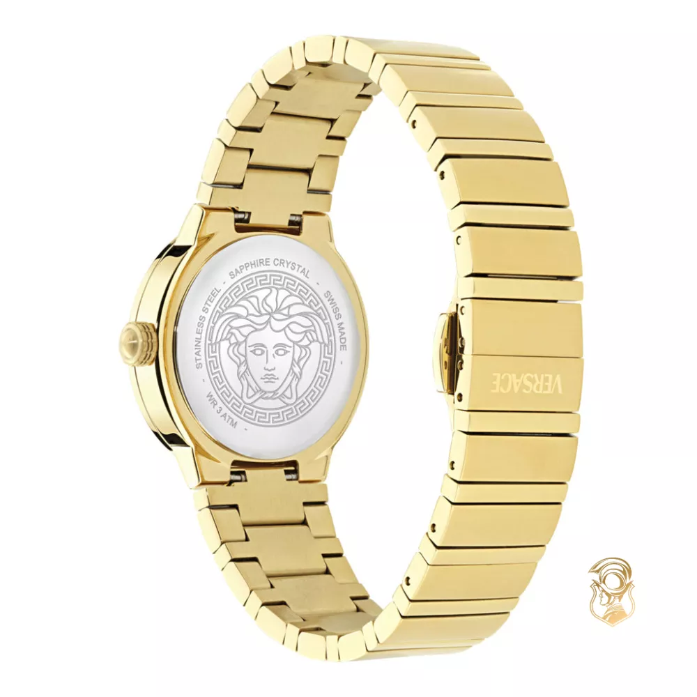 Versace Greca Logo Pearl Bracelet Watch 33mm