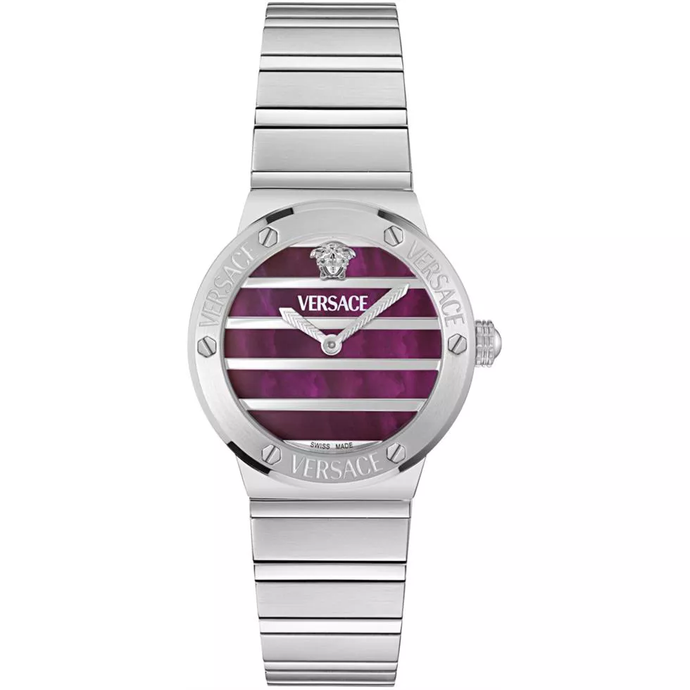 Versace Greca Logo Pearl Bracelet Watch 33mm