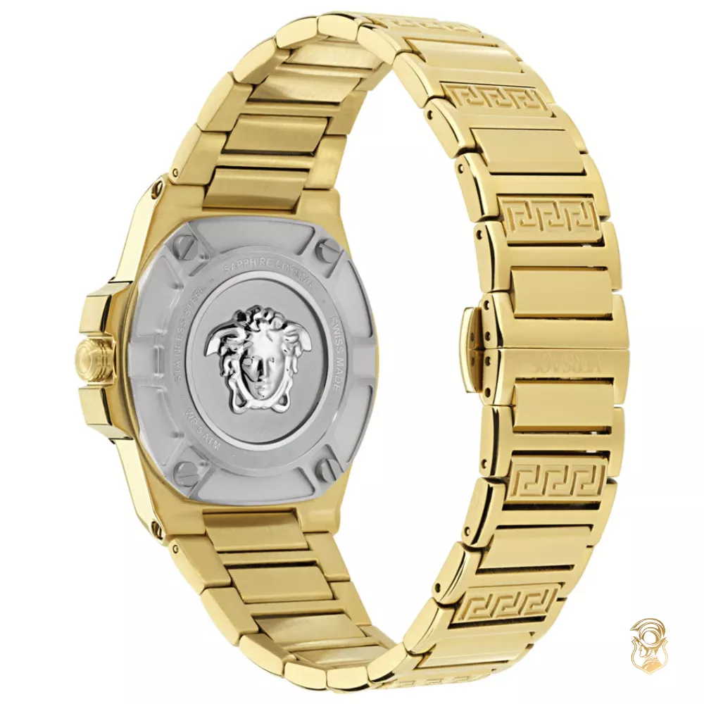 Versace Greca Reaction Bracelet Black Watch 38mm