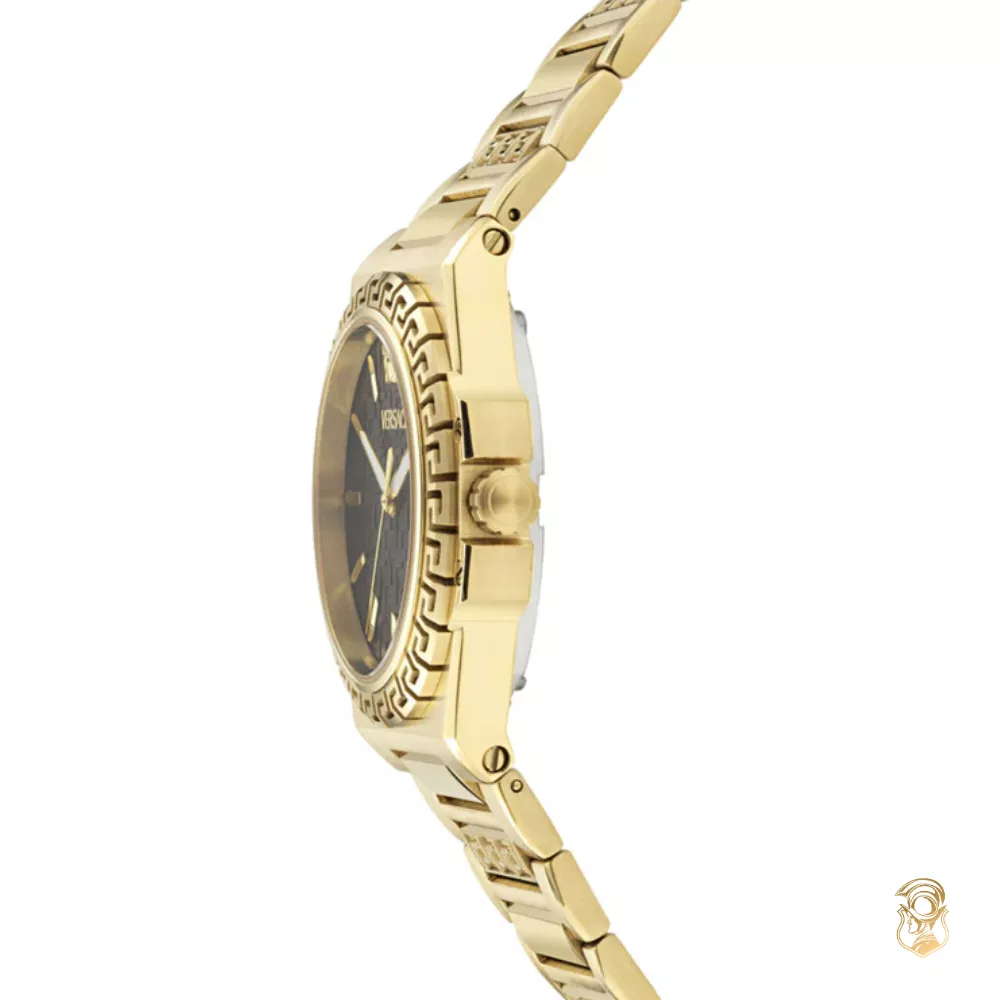 Versace Greca Reaction Bracelet Black Watch 38mm