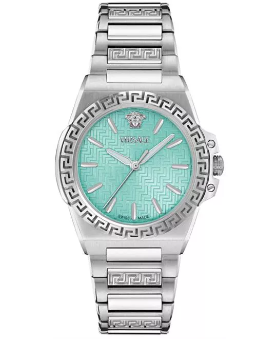 Versace Greca Reaction Bracelet Light Blue Watch 38mm