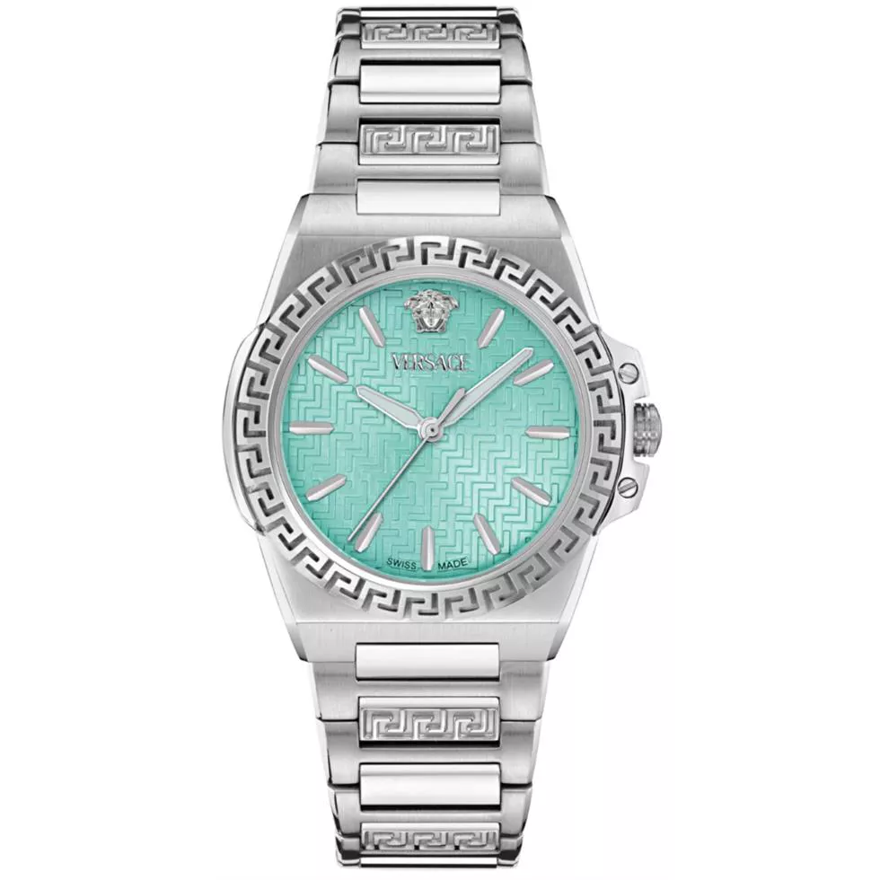 Versace Greca Reaction Bracelet Light Blue Watch 38mm