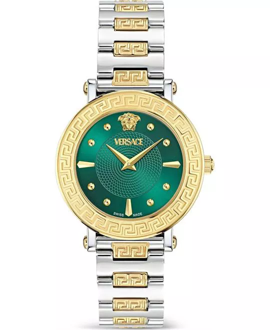 Versace Greca Sphere Green Tone Watch 35mm