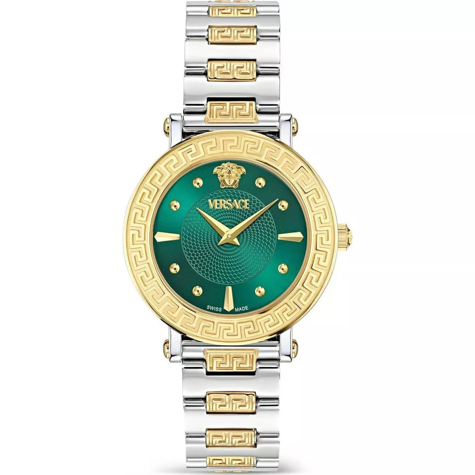 Versace Greca Sphere Green Tone Watch 35mm