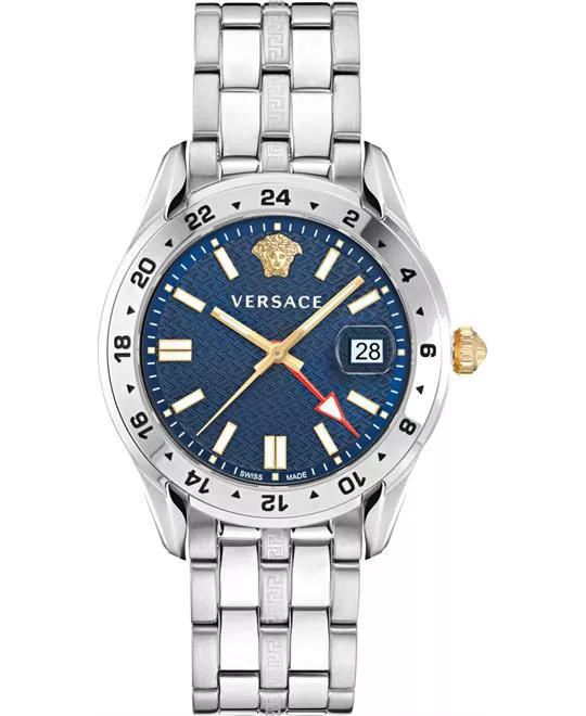 Versace Greca Time GMT Watch 41mm