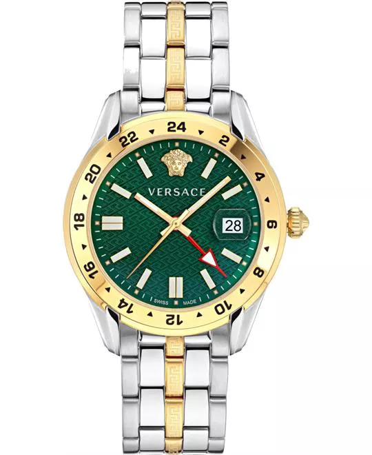 Versace Greca Time GMT Watch 41mm