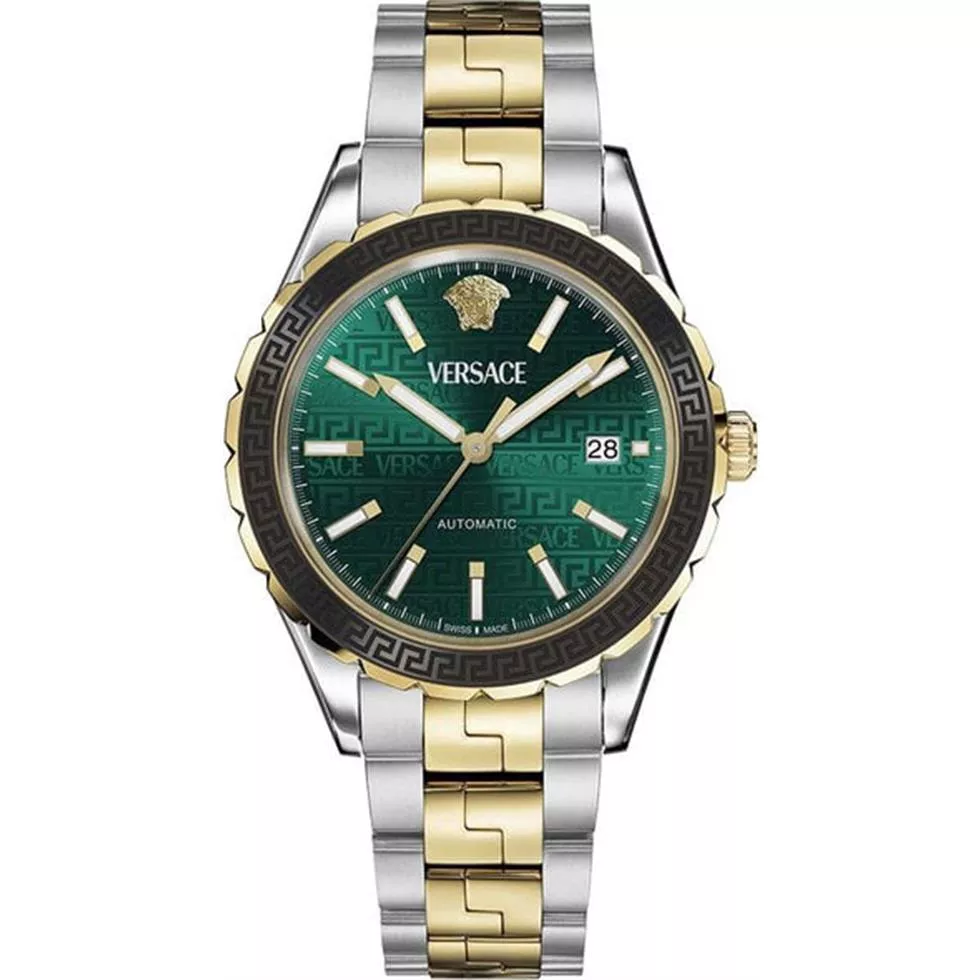 Versace Hellenyium Automatic Green Dial Watch 42mm