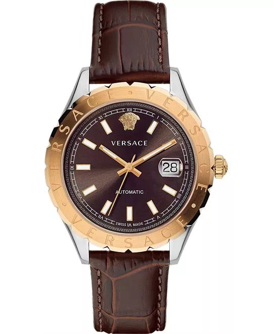 Versace Hellenyium Brown Auto Watch 42mm