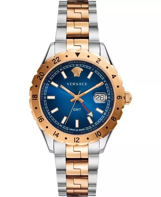VERSACE Hellenyium GMT Blue Watch 42mm
