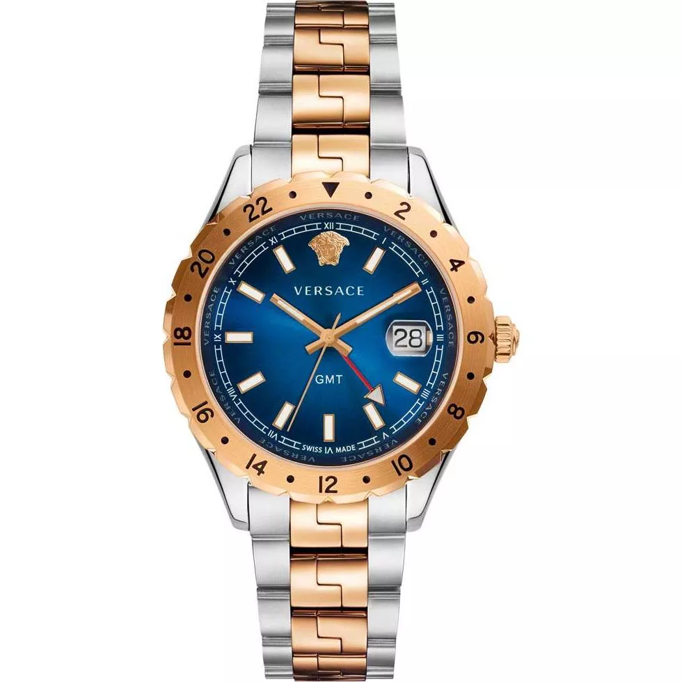VERSACE Hellenyium GMT Blue Watch 42mm