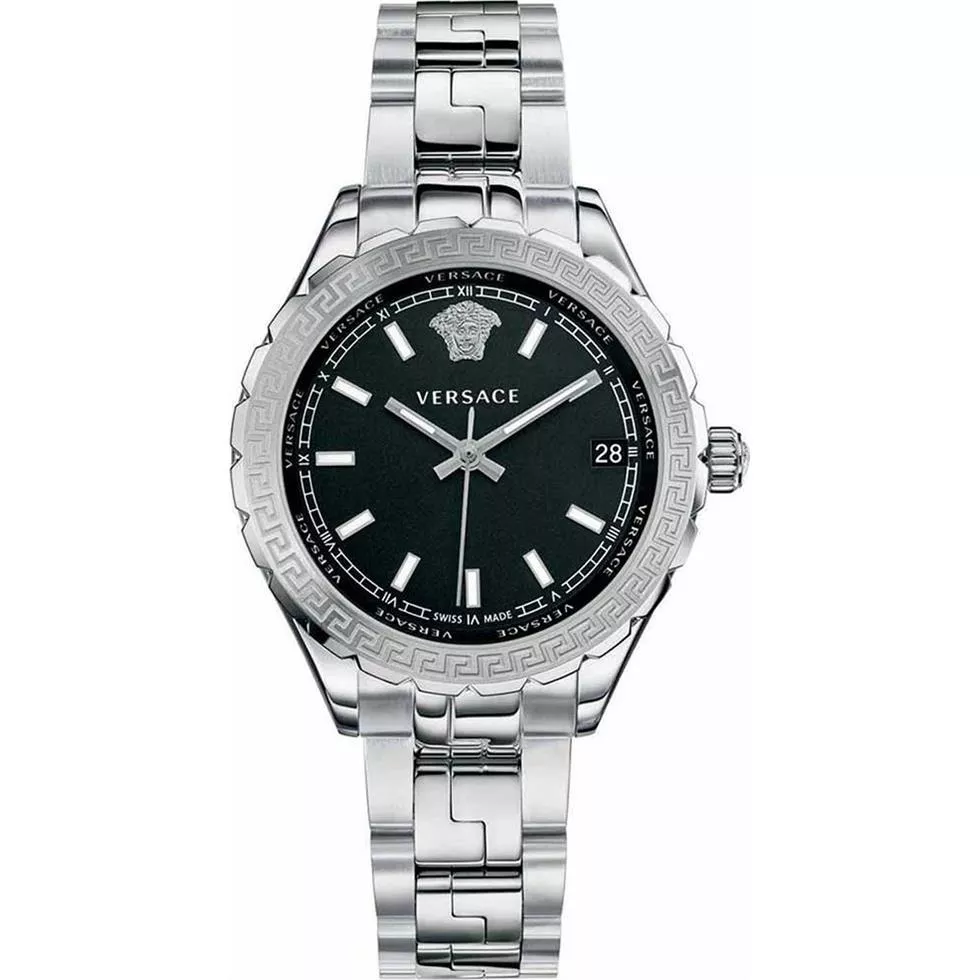 Versace HELLENYIUM GMT Swiss Watch 35mm