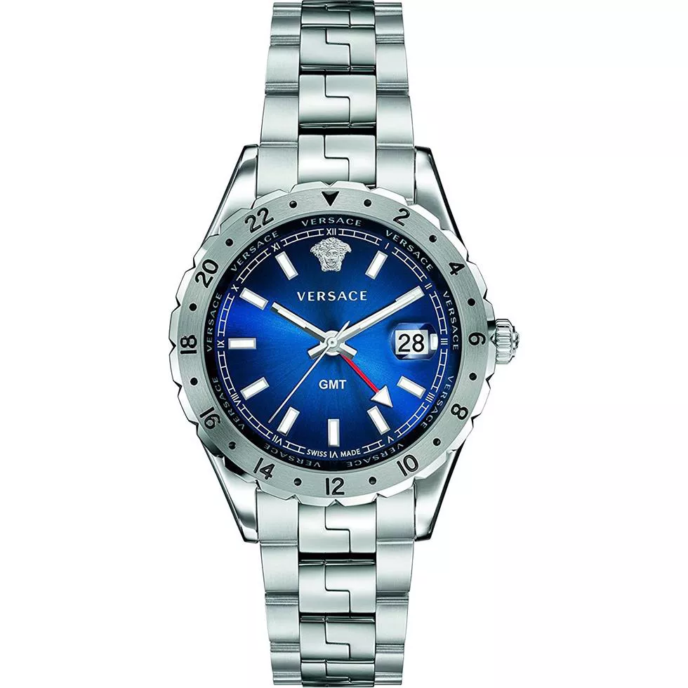 Versace HELLENYIUM GMT Swiss Watch 42mm