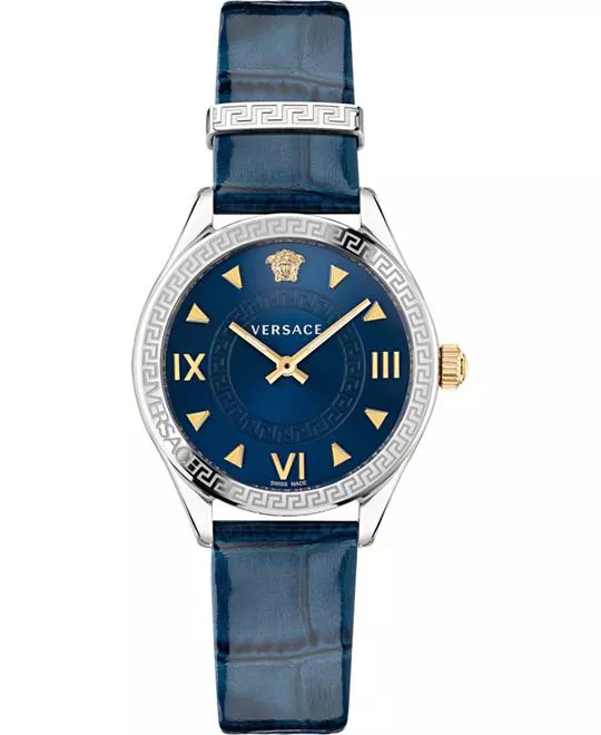 Versace Hellenyium Leather Watch 36mm