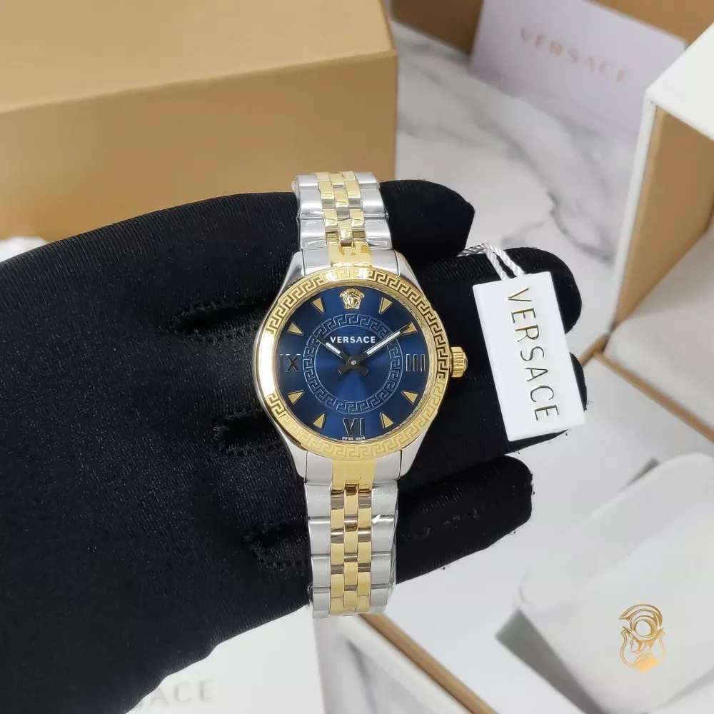 Versace Hellenyium Leather Watch 36MM