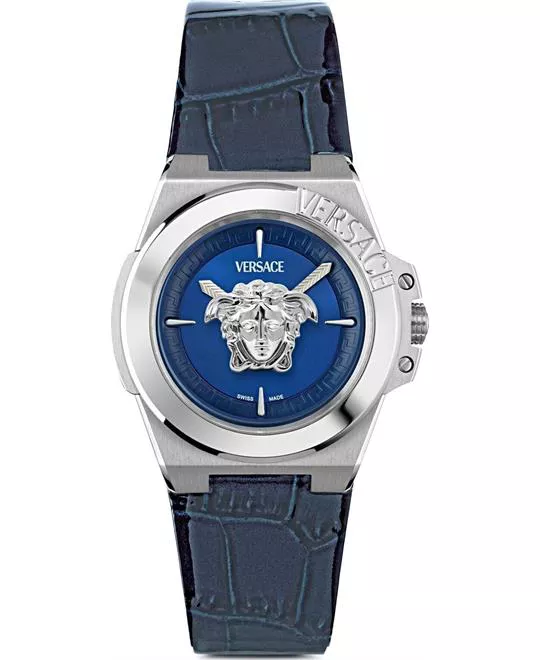 Versace Hera Blue Tone Watch 37mm