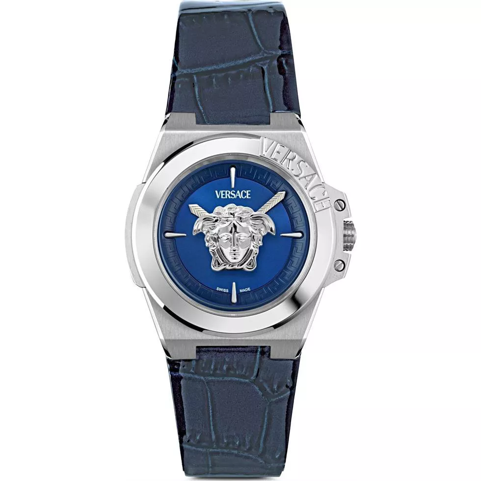 Versace Hera Blue Tone Watch 37mm