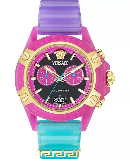 Versace Icon Active Chronograph Colorful-Tone Watch 44mm