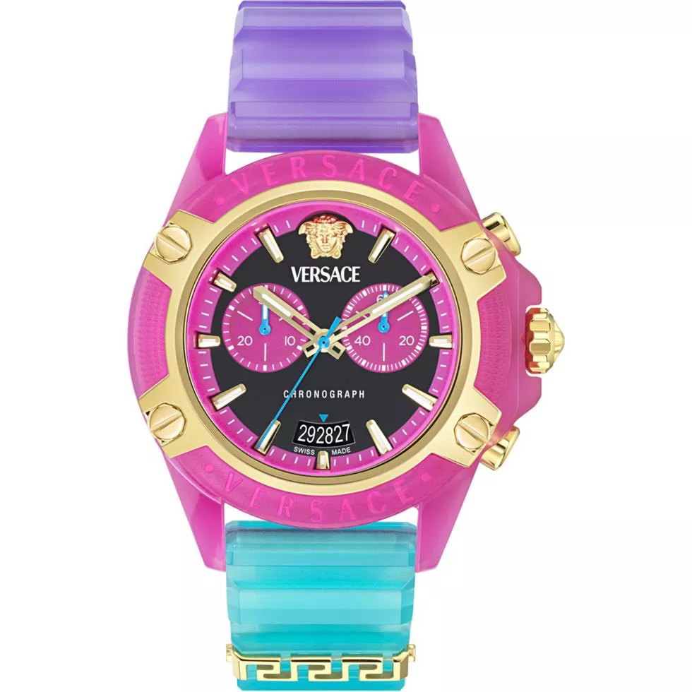 Versace Icon Active Chronograph Colorful-Tone Watch 44mm