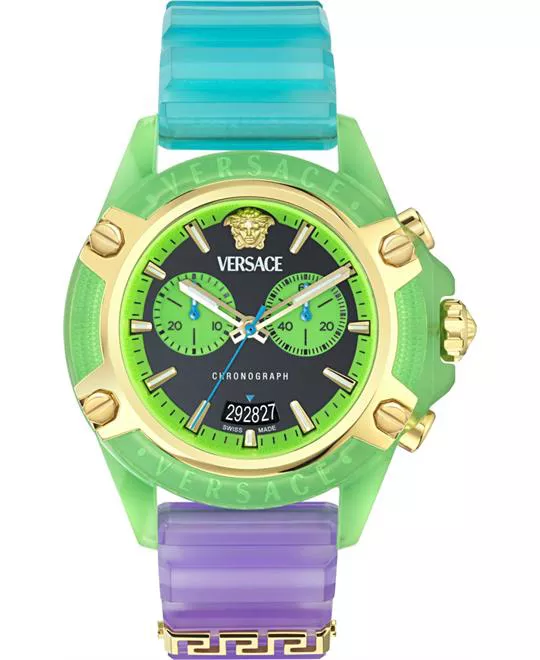 Versace Icon Active Chronograph Colorfull-Tone Watch 44mm