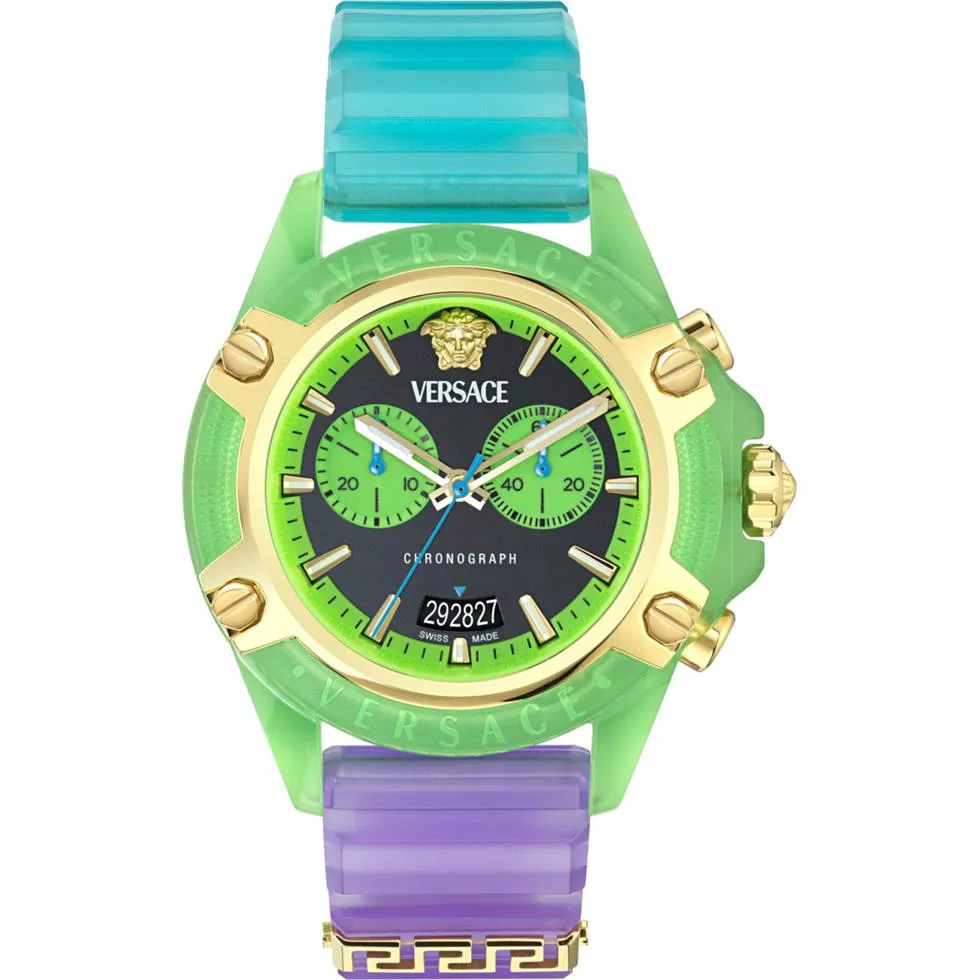 Versace Icon Active Chronograph Colorfull-Tone Watch 44mm