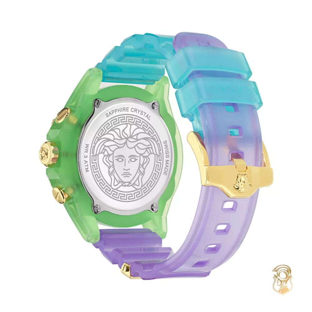 Versace Icon Active Chronograph Colorfull-Tone Watch 44mm