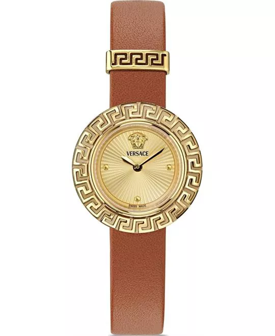 Versace La Greca Brown Watch 28mm