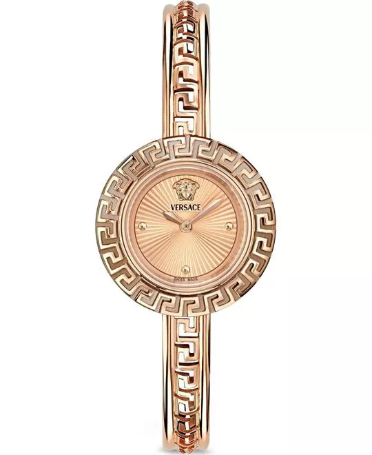 Versace La Greca Rose Gold Watch 28mm