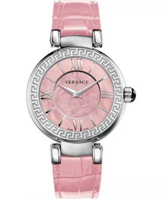 Versace Leda Pink MOP Women's Watch 38mm