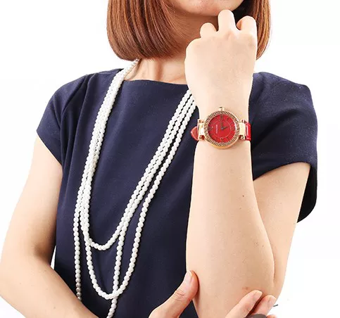 Versace Leda Swiss Quartz Red Watch 38mm
