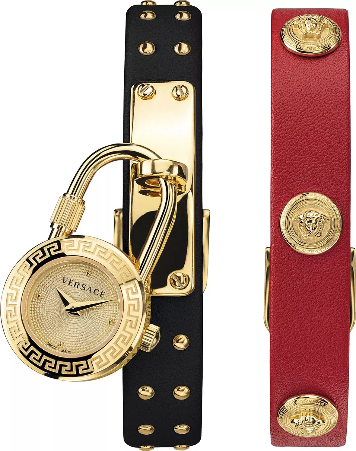 đồng hồ Versace Medusa Lock Icon Red & Black 21.5mm
