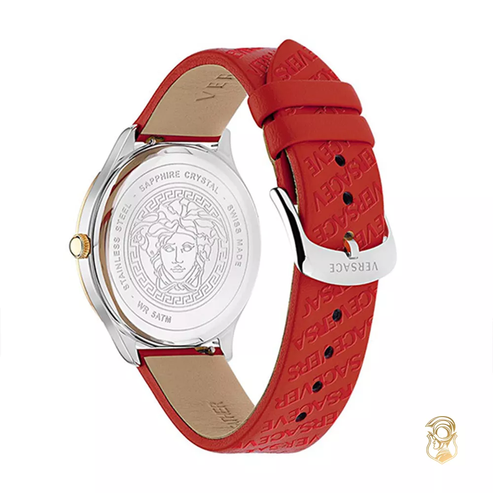 Versace Logo Halo Red Tone Watch 38mm