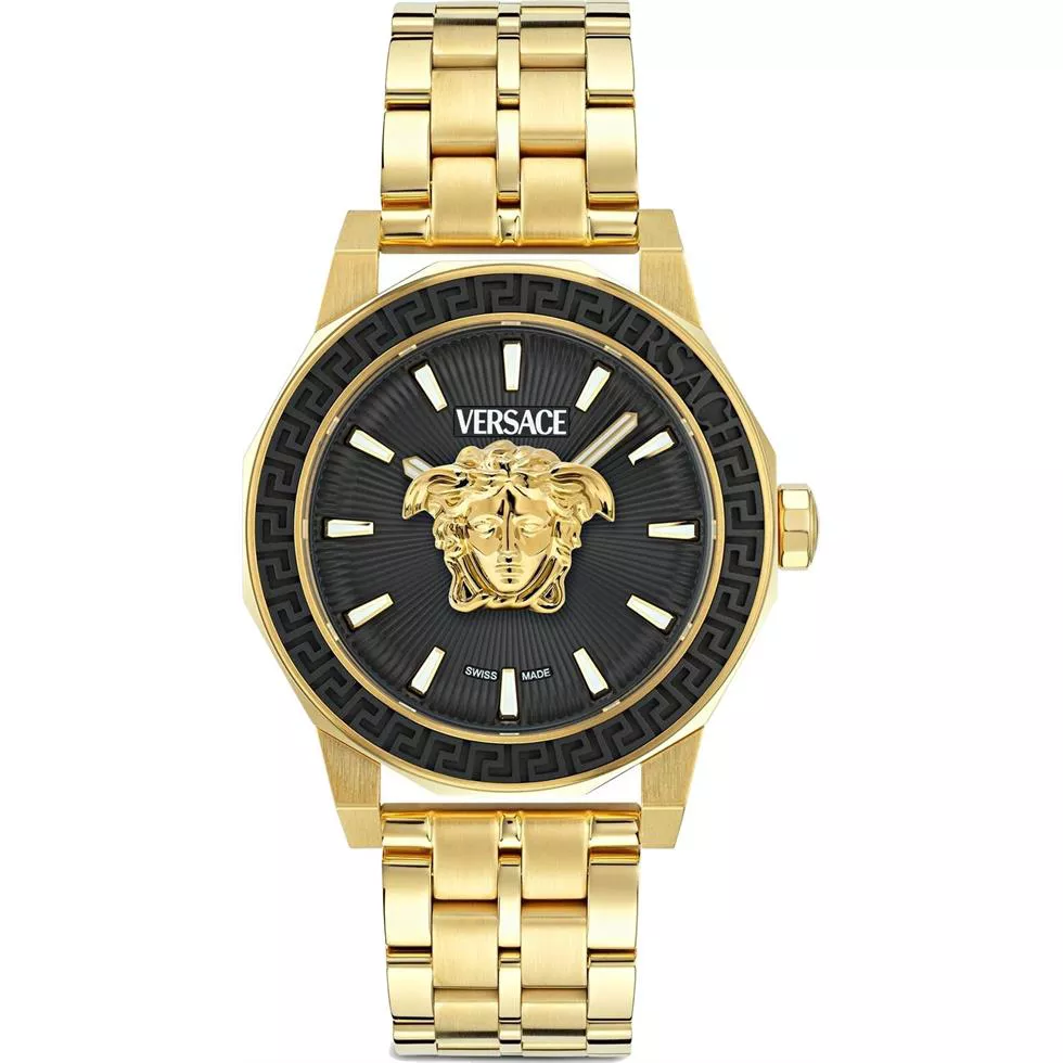 Versace Medusa Deco Gold Tone Watch 43 mm