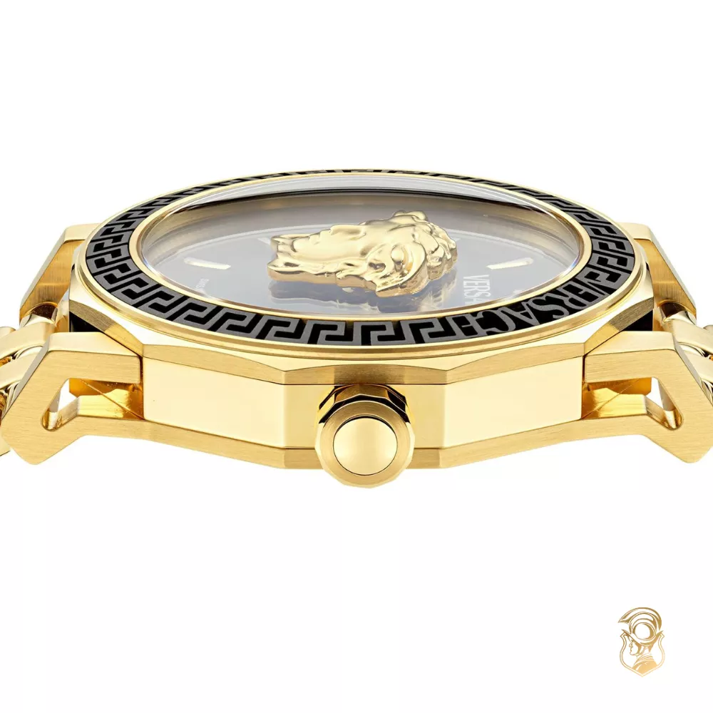 Versace Medusa Deco Gold Tone Watch 43 mm