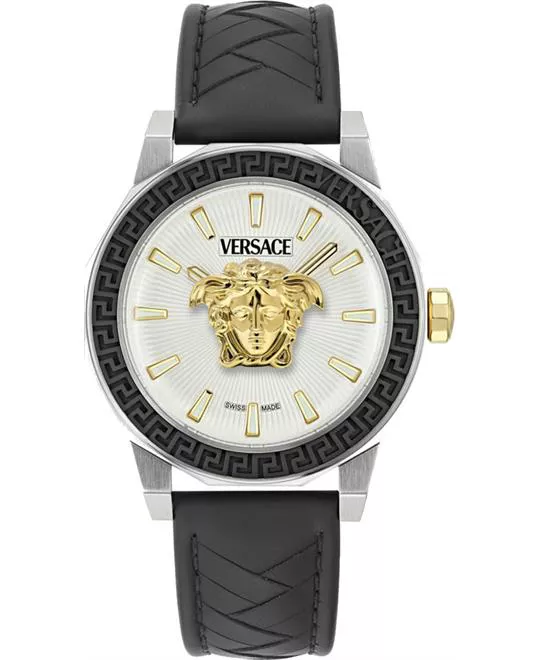 Versace Medusa Deco Leather Men Watch 43mm