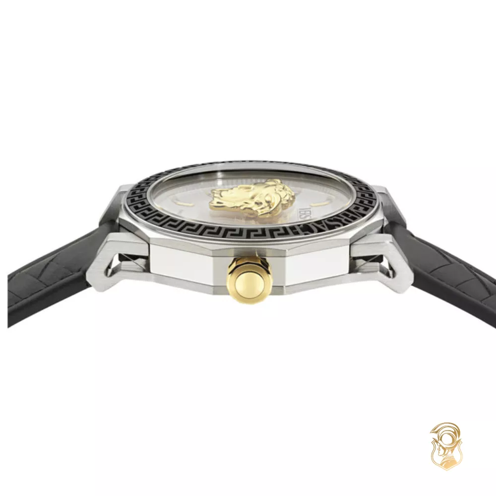 Versace Medusa Deco Leather Men Watch 43mm