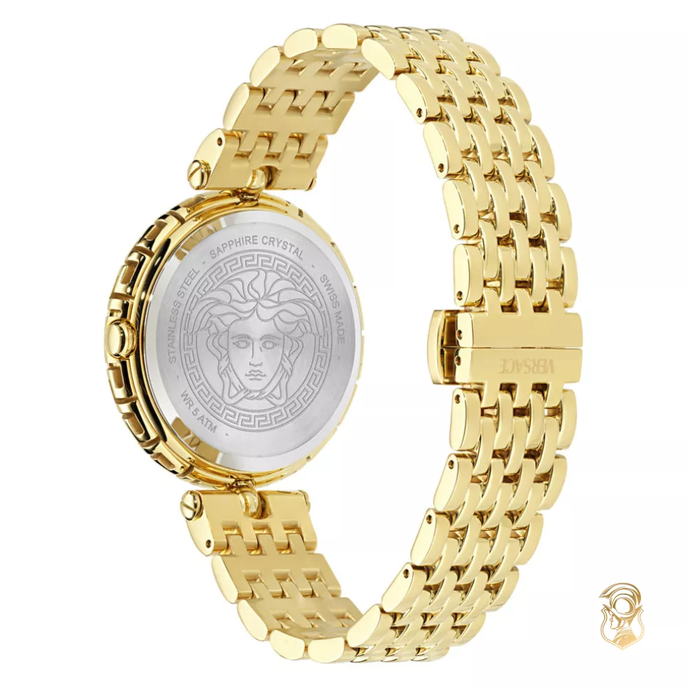 Versace Medusa Heritage Gold-Tone Watch 38mm 