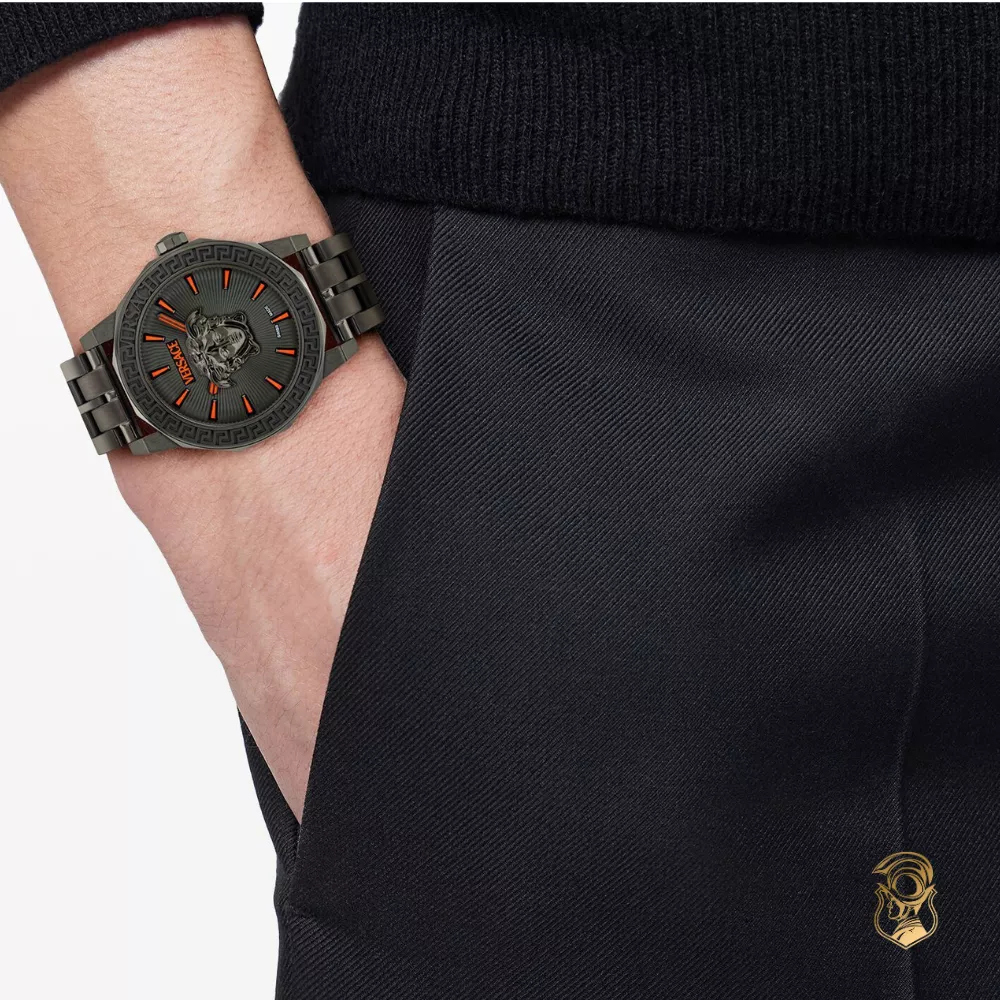 Versace Medusa Infinite Black Tone Men Watch 43mm