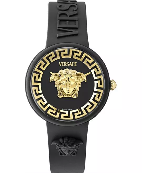 Versace Medusa Pop Black-Tone Watch 39mm