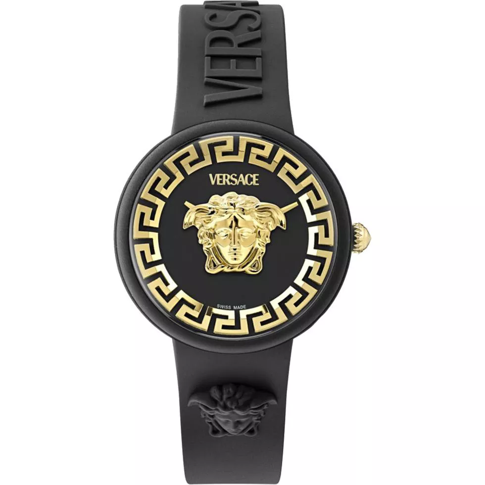 Versace Medusa Pop Black-Tone Watch 39mm