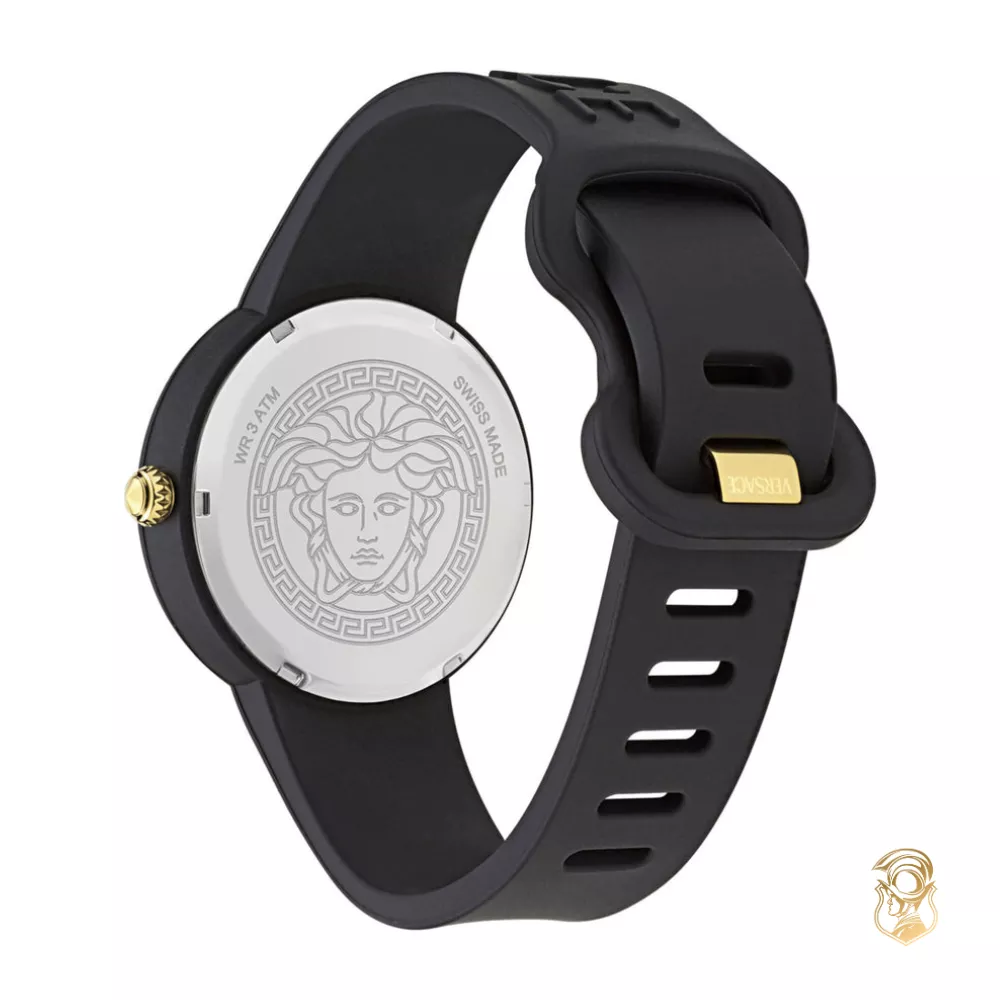 Versace Medusa Pop Black-Tone Watch 39mm