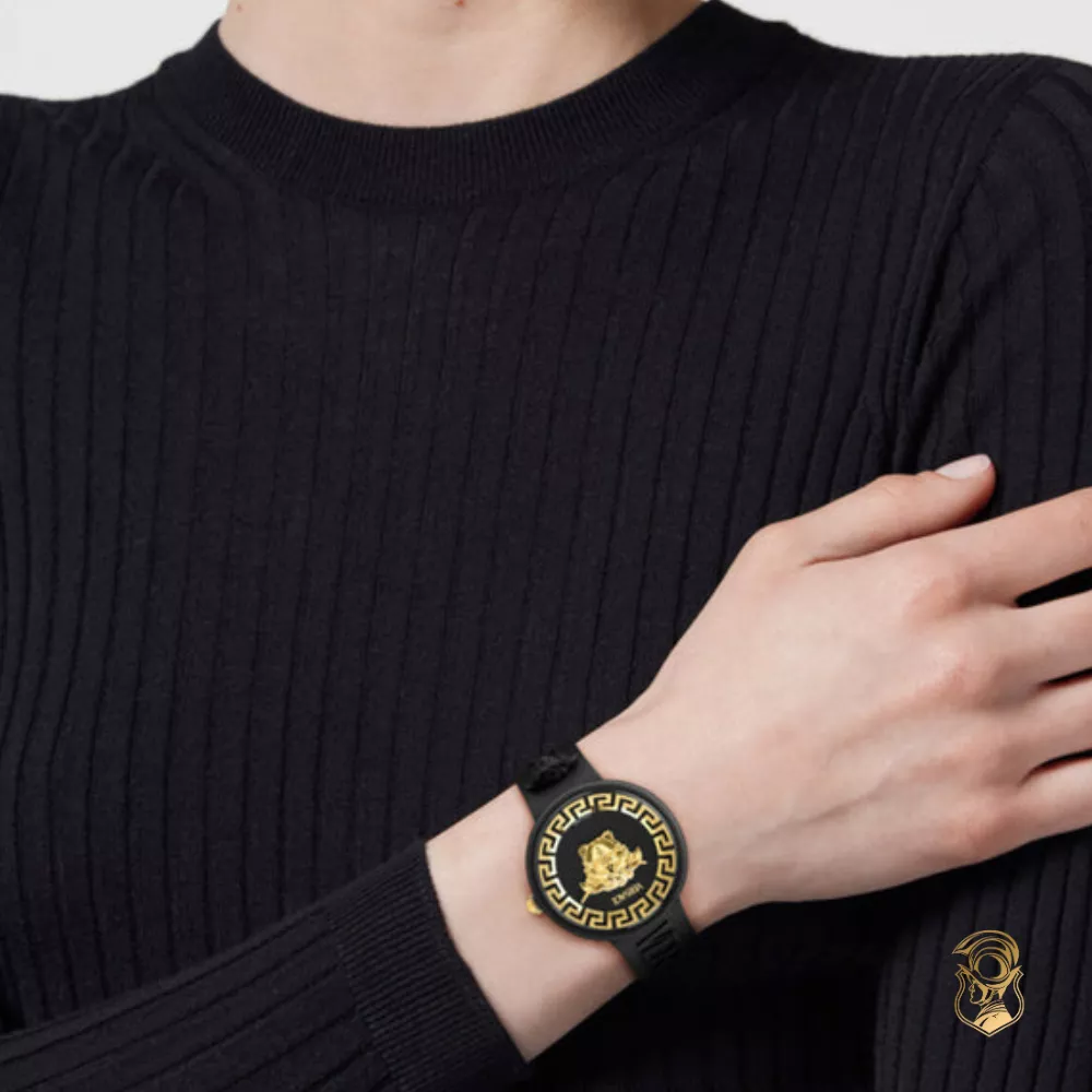 Versace Medusa Pop Black-Tone Watch 39mm