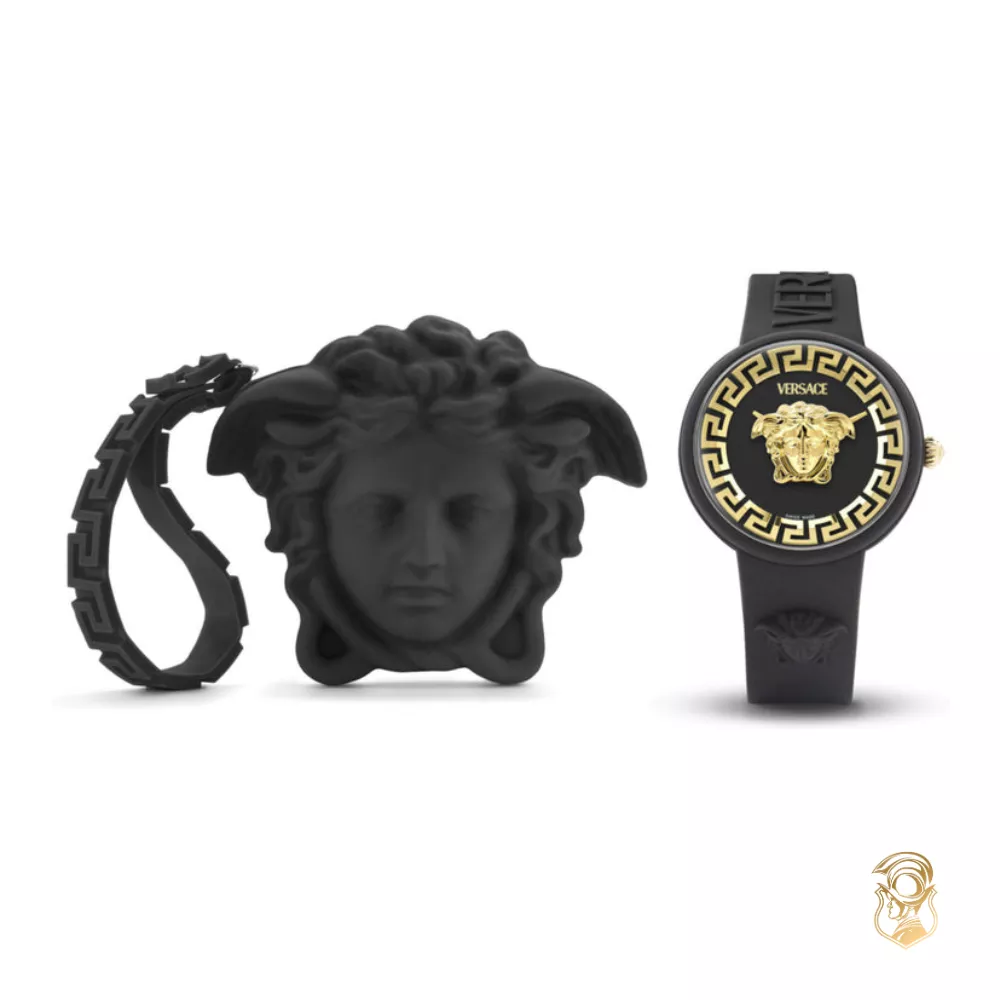 Versace Medusa Pop Black-Tone Watch 39mm