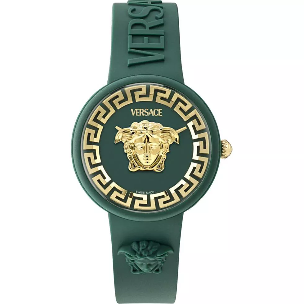 Versace Medusa Pop Green-Tone Watch 39mm