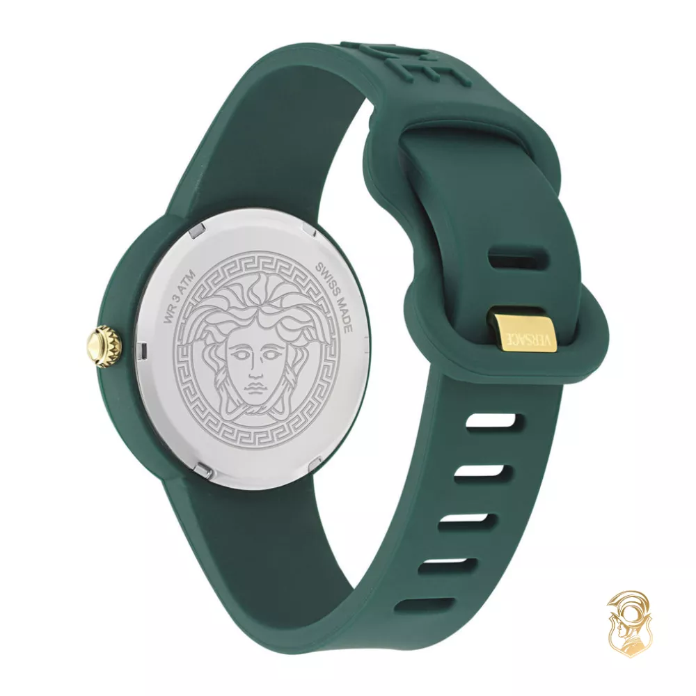 Versace Medusa Pop Green-Tone Watch 39mm