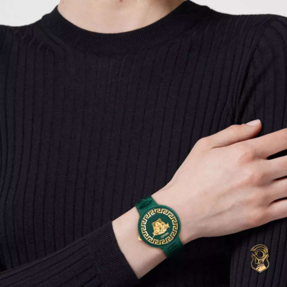 Versace Medusa Pop Green-Tone Watch 39mm