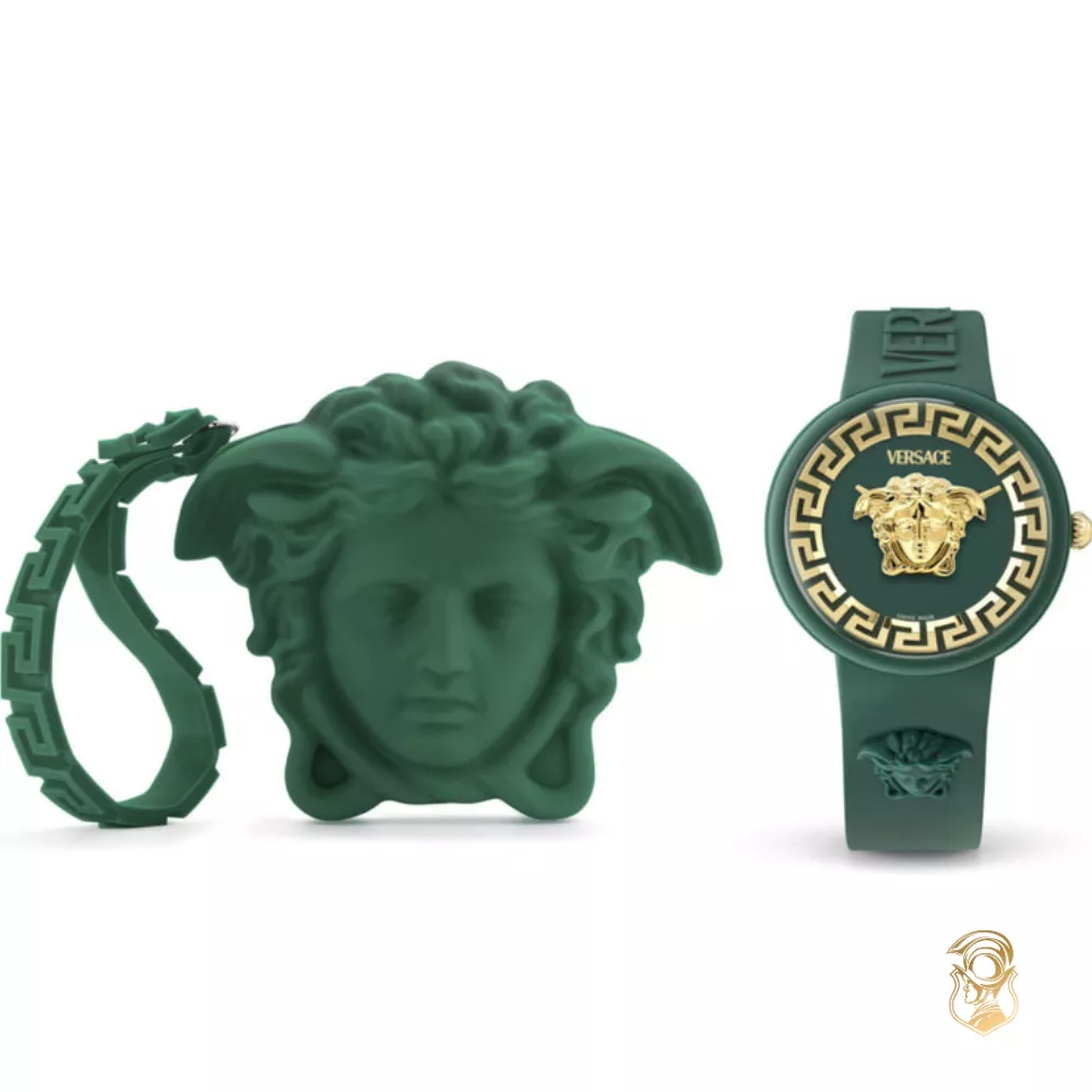 Versace Medusa Pop Green-Tone Watch 39mm