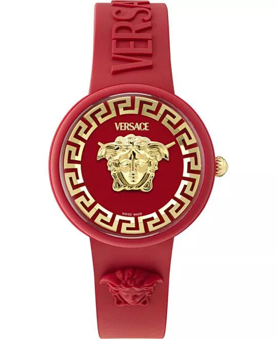 Versace Medusa Pop Red-Tone Watch 39mm